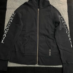 GRAIL "Unholy Fleece" Black Zip-Up Hoodie